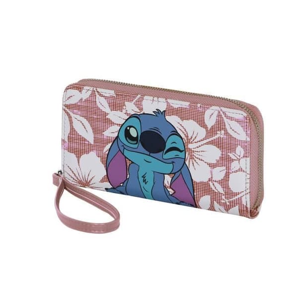 Portfölj Essentiell - KARACTER MANIA - Disney Lilo och Stitch Maui - Rosa - Barn - Dragkedja