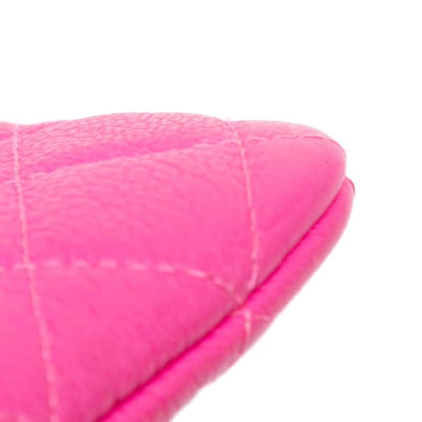Pre-owned Chanel Small Goatskin Quilted Reissue Cosmetic Pouch Pink