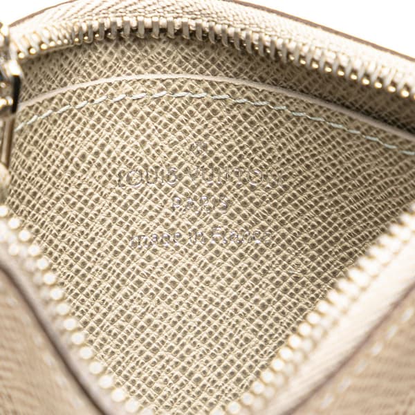 Pre-owned Louis Vuitton Taiga Pochette Cles Brown
