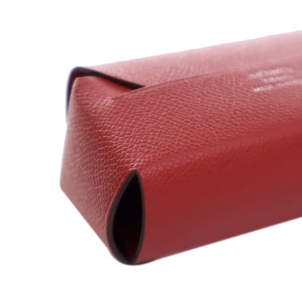 Pre-owned Hermès Epsom Lipstick Case Red
