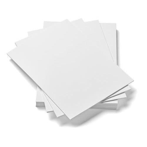 HCP-kortkartonger 250 g-m A4-format - Vit Förpackning med 100 ark