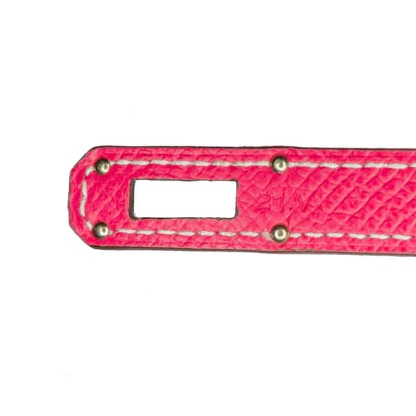 Pre-owned Hermès Medium Epsom Kelly Depliant Wallet Pink