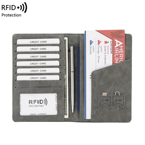 INF RFID-blokerende pas holder & rejse pung - slank & sikker