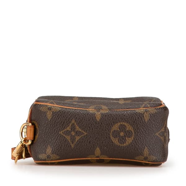 Pre-owned Louis Vuitton Monogram Trousse Wapity Brown