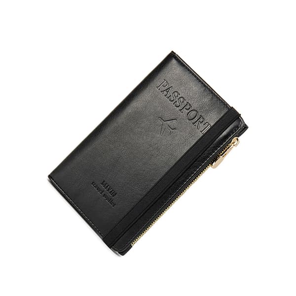 INF Slim RFID-blockerande passfodral - reseplånbok med flera fack