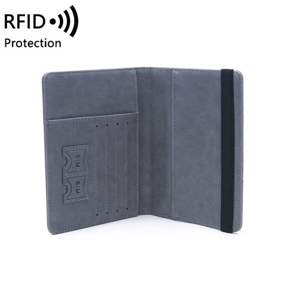 INF RFID-blokerende pung, slank rejsepas-etui