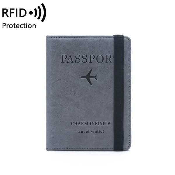 INF RFID-blokerende pung, slank rejsepas-etui