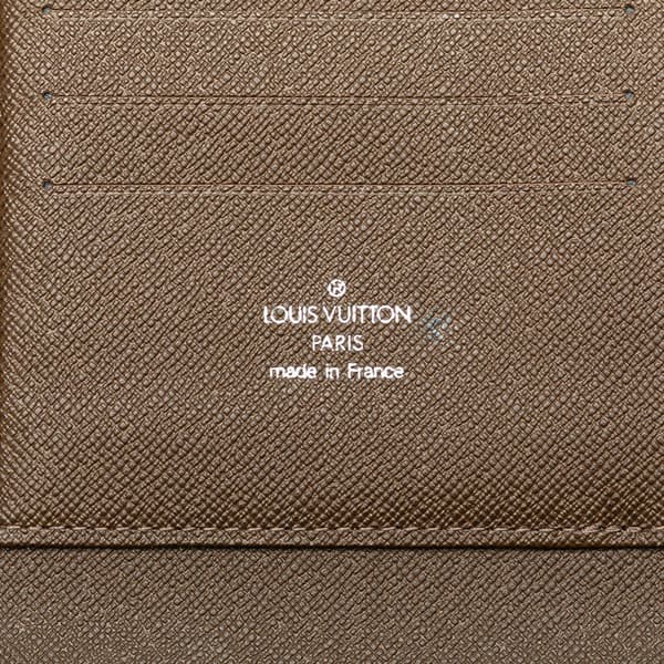 Pre-owned Louis Vuitton Taiga Atoll Organizer Brown