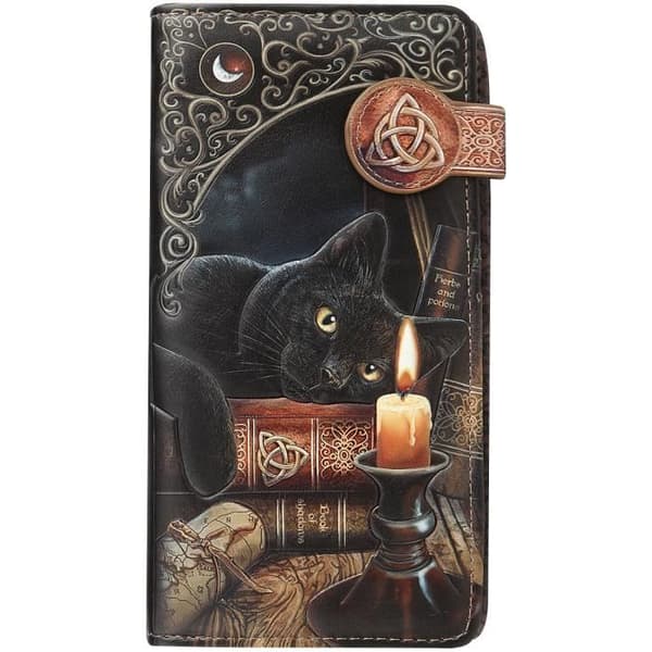 Lisa Parker Witching Hour myntväska i svart PU - NEMESIS NOW - 19x10x3cm