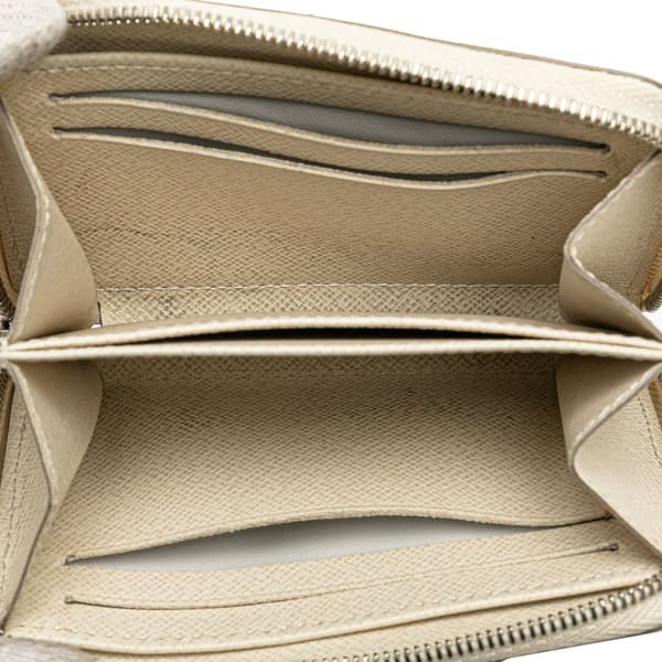Pre-owned Louis Vuitton Epi Zippy Coin Purse White