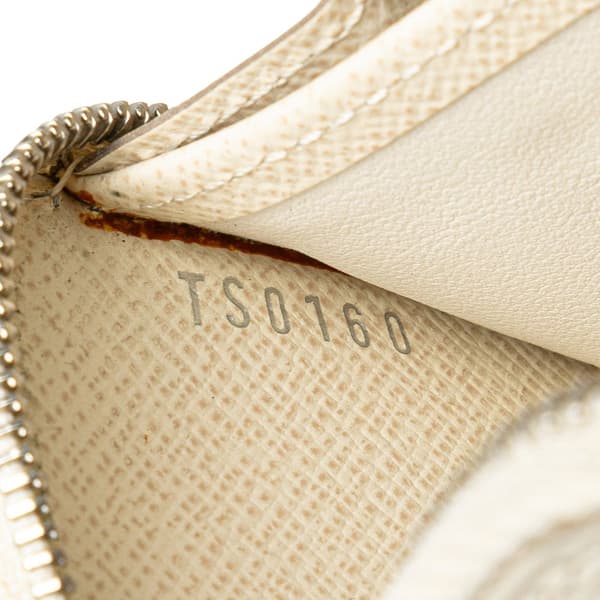 Pre-owned Louis Vuitton Epi Zippy Coin Purse White