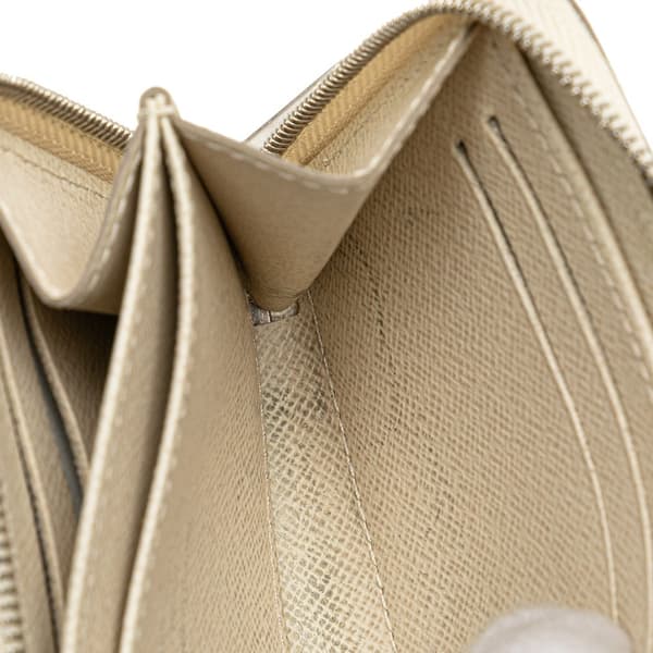 Pre-owned Louis Vuitton Epi Zippy Coin Purse White