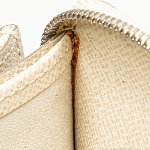 Pre-owned Louis Vuitton Epi Zippy Coin Purse White