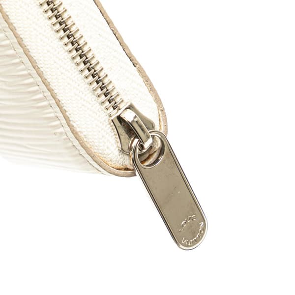 Pre-owned Louis Vuitton Epi Zippy Coin Purse White