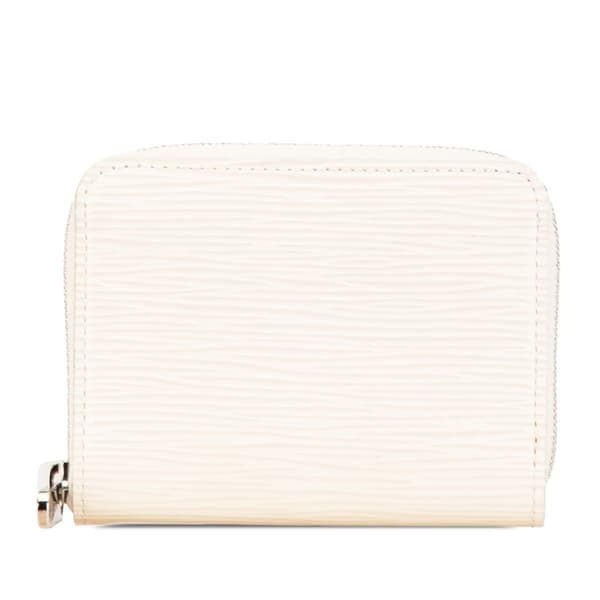 Pre-owned Louis Vuitton Epi Zippy Coin Purse White