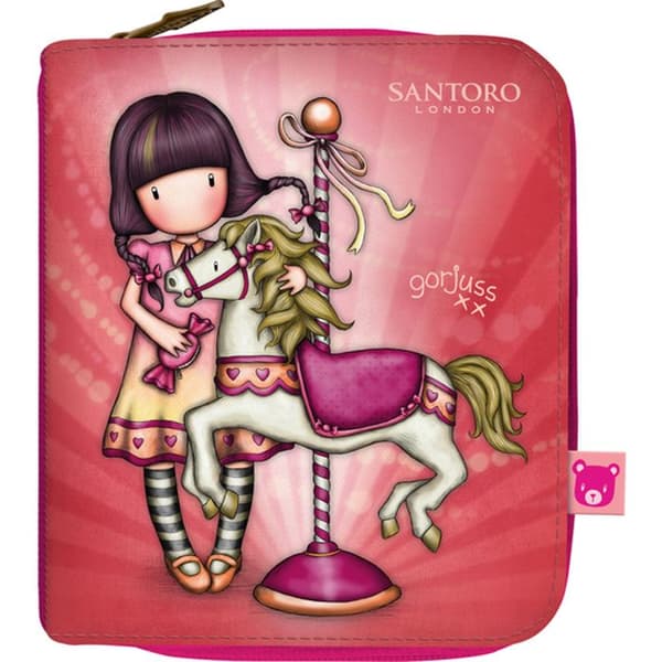 Plånbok Gorjuss Carousel Lax (10 x 12 x 3 cm)