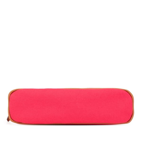 Pre-owned Hermès Toile Bolide Trousse de Voyage PM Pink