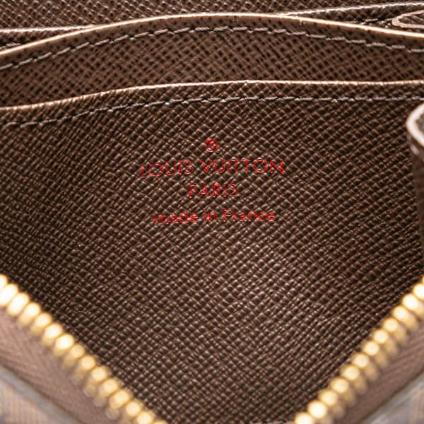 Pre-owned Louis Vuitton Damier Ebene Zippy Coin Purse Brown