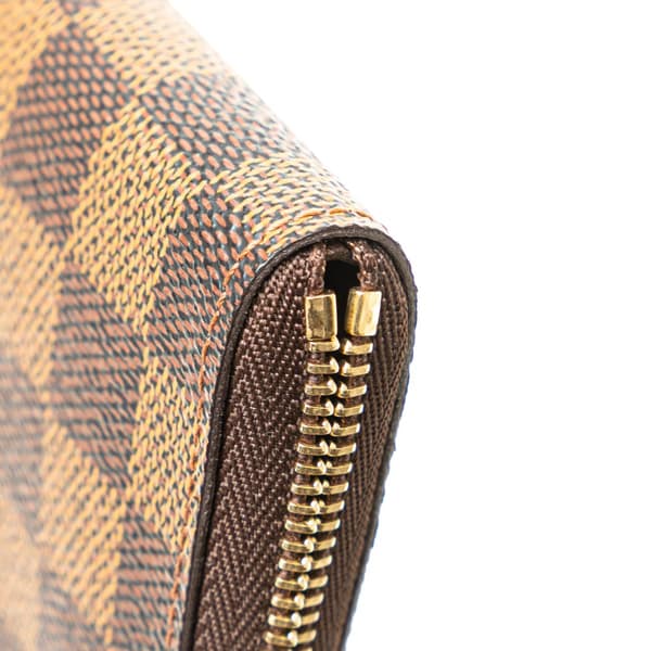 Pre-owned Louis Vuitton Damier Ebene Zippy Coin Purse Brown