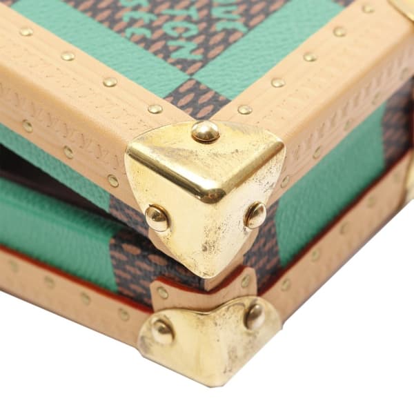 Pre-owned Louis Vuitton Damier Pop Malle Pyramide Yellow