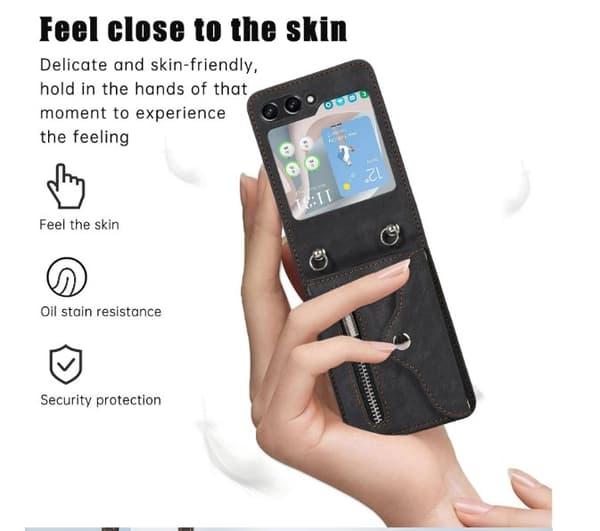 INF Retro Crossbody Telefoncover til Samsung Z Flip 5 med Kortholder