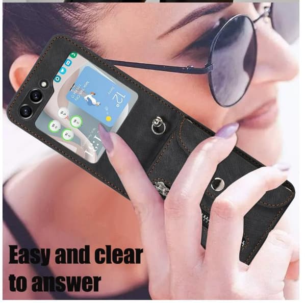 INF Retro Crossbody Telefoncover til Samsung Z Flip 5 med Kortholder