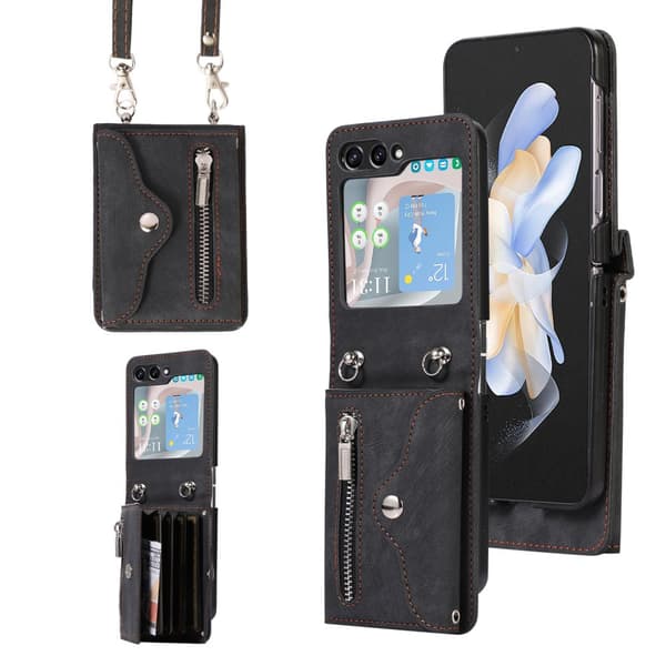 INF Retro Crossbody Telefoncover til Samsung Z Flip 5 med Kortholder