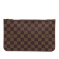 Miniatyrbilde 1 av 10: Pre-owned Louis Vuitton Damier Ebene Neverfull Pouch Brown