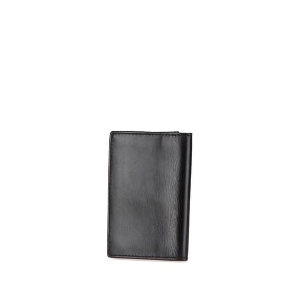 Pre-owned Chanel CC Calfskin Bifold Card Holder Black