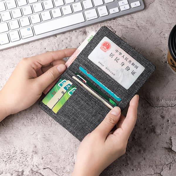 INF RFID-blokkerende, slank og minimalistisk lommebok