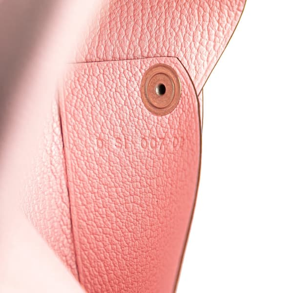 Pre-owned Hermès Chevre Mysore Calvi Duo Card Holder Pink