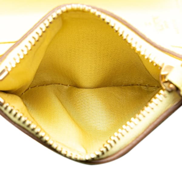 Pre-owned Valentino VLogo Leather Small Wallet Yellow