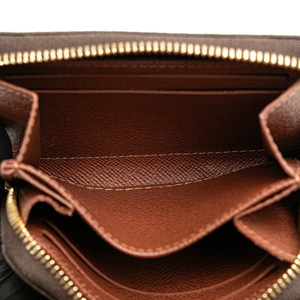 Pre-owned Louis Vuitton Monogram Zippy Coin Purse Brown