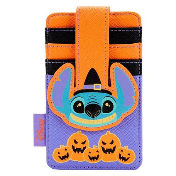 Kortfodral - Loungefly - Disney Stitch Halloween - Orange - Kompakt - Praktisk
