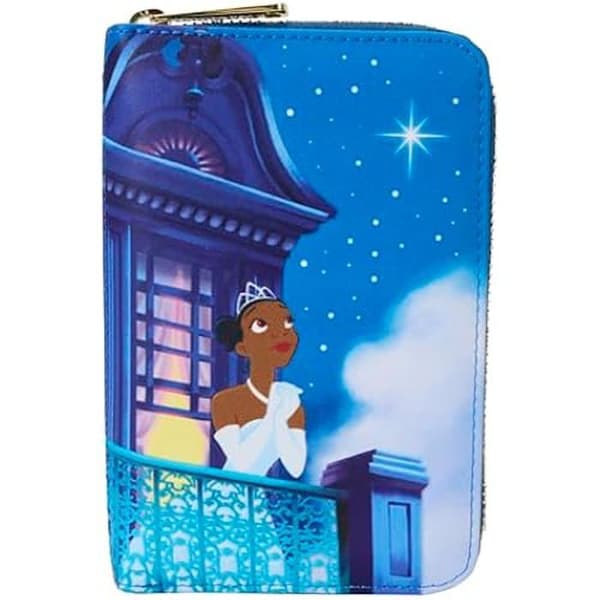 Plånbok - LOUNGEFLY - Disney Prinsessa och Grodan - Växtbaserat läder - Dragkedja - 15-årsjubileum