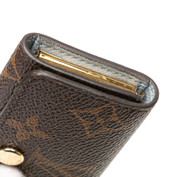 Pre-owned Louis Vuitton Monogram 4 Key Holder Brown