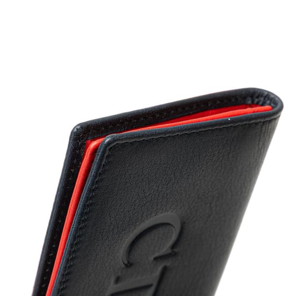 Pre-owned Dior Leather Card Case Blue