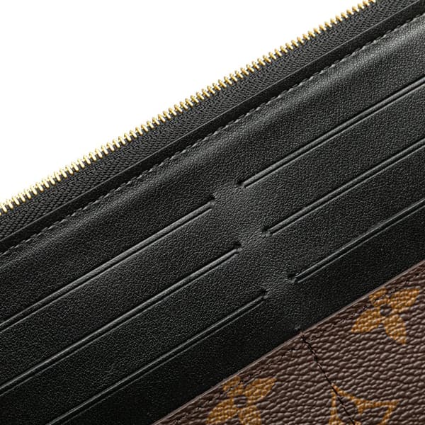 Pre-owned Louis Vuitton Monogram Slim Purse Brown