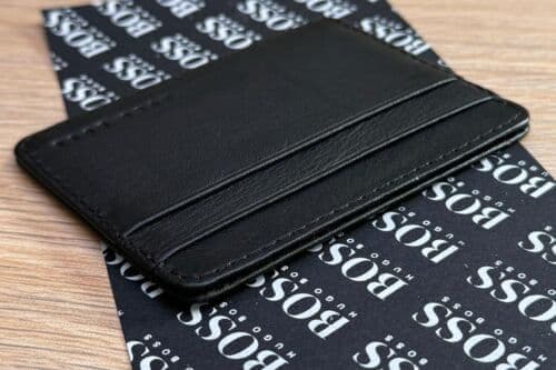 HUGO BOSS Genuine Leather Card Holder 05 Card Slots