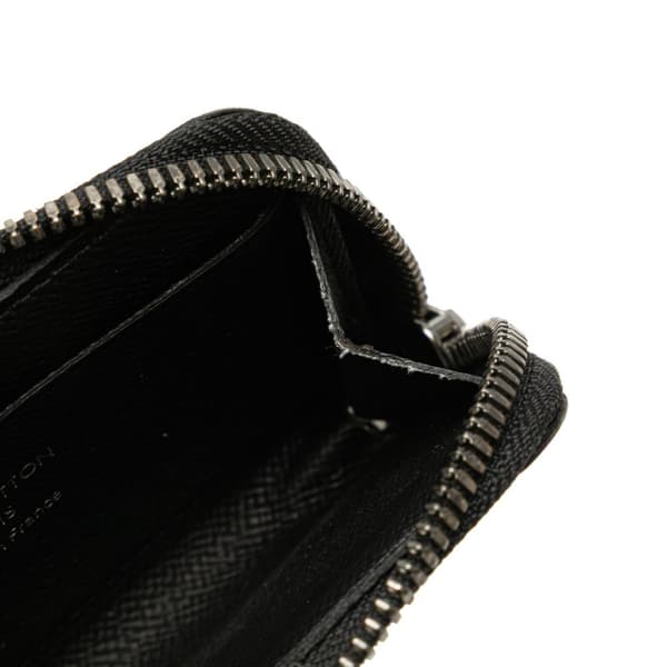 Pre-owned Louis Vuitton Monogram Eclipse Zippy Coin Purse Black