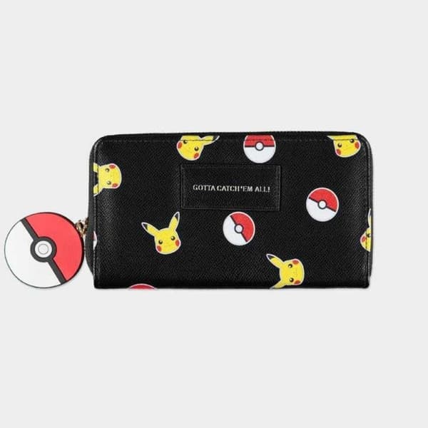 Plånbok - POKEMON - Pikachu - Svart - Syntetisk - Mjuk