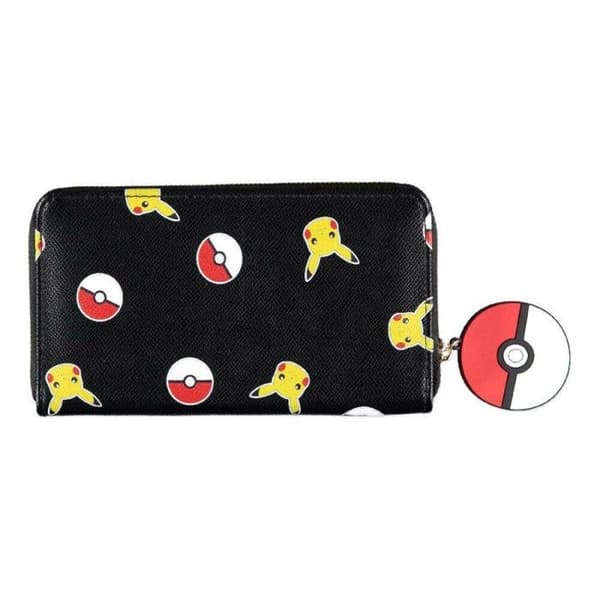 Plånbok - POKEMON - Pikachu - Svart - Syntetisk - Mjuk