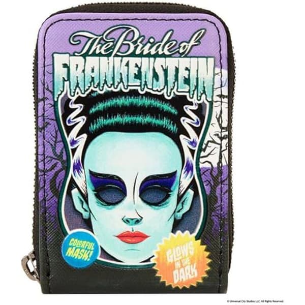 Plånbok - LOUNGEFLY - Bride Of Frankenstein - Lila - Mjuk - Dragkedja