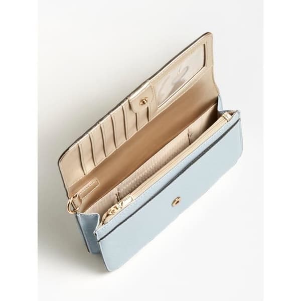 Plånbok - Clutch / Companion med handledsrem Guess Laurel ZG850042 - färg: Himmelsblå