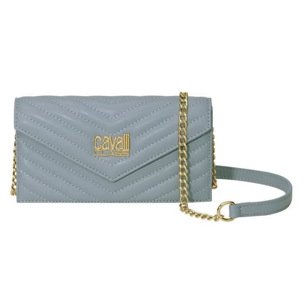 Cavalli Class Valeria 19 cm kopplingsplånbok - Lichen blue