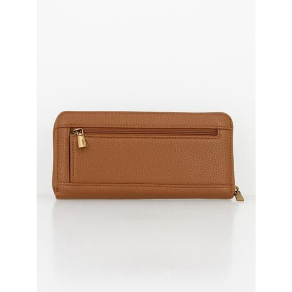 Portfölj Eco brenton slg lrg zip runt karamell - Guess UNIQUE Brun