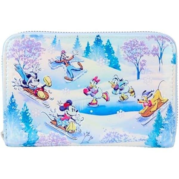 Plånbok - LOUNGEFLY - Mickey och hans vänner - Växtbaserat läder - Dragkedja - 4 kortfack