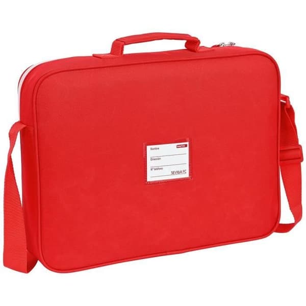 Sevilla FC Extracurricular Wallet - SAFTA - Röd - Slitstark polyester - 38 cm x 28 cm x 6 cm