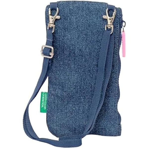 Benetton denim standardväska - Bekväm och mångsidig - Kvalitet och motstånd - 19 x 10 cm