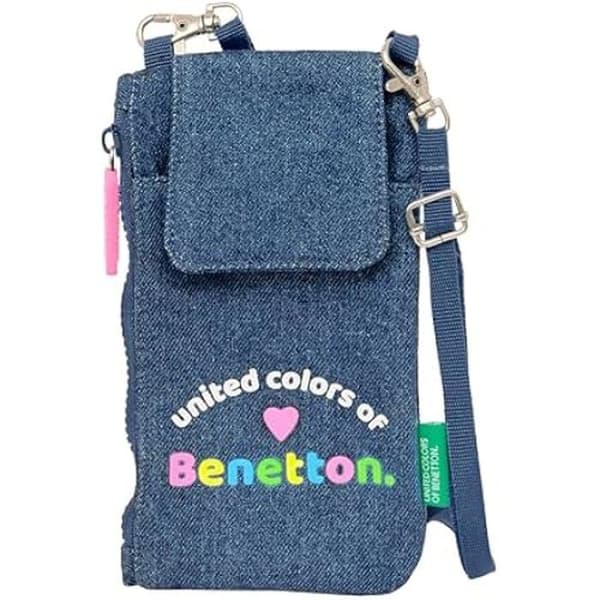 Benetton denim standardväska - Bekväm och mångsidig - Kvalitet och motstånd - 19 x 10 cm